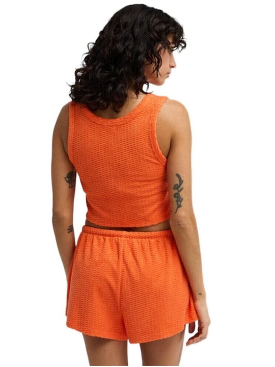 Women's Sleeveless Blouse Orange