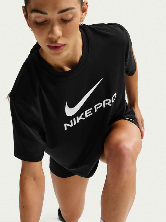 Pro Tricou Sport Dri-Fit Damă Negru