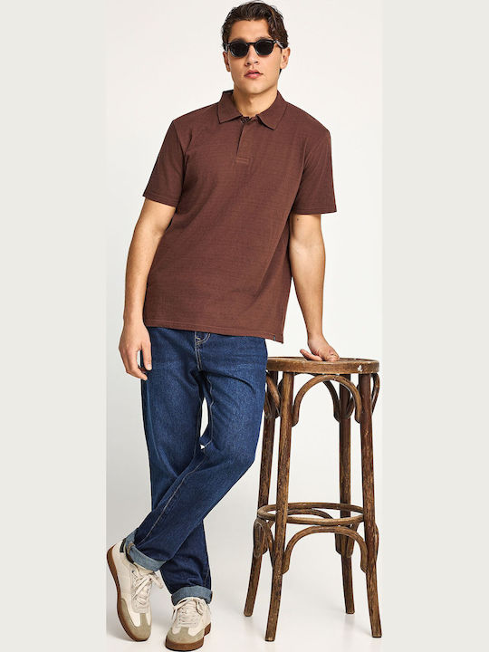 Funky Buddha Polo Μπλούζα Μπορντό Funky Buddha Polo Μπλούζα Μπορντό