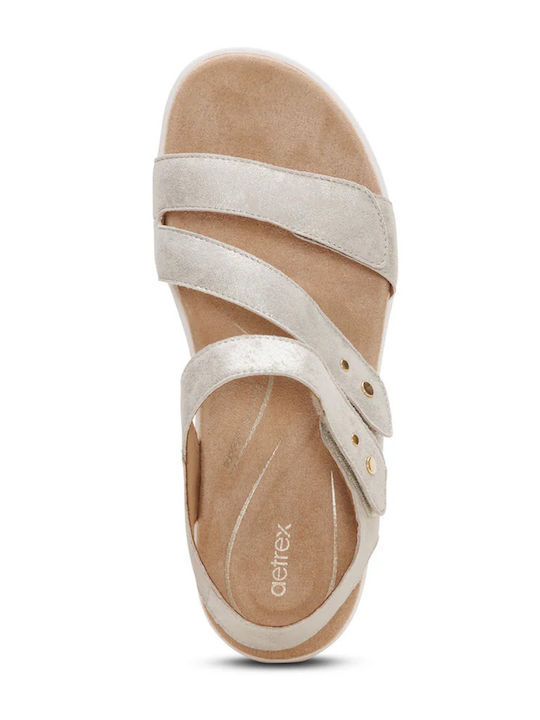 Leather Women's Anatomic Gold Sandals EN2005W