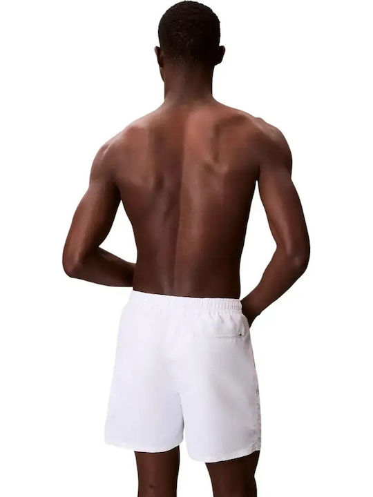 Calvin Klein Medium Drawstring Ανδρικό Μαγιό Σορτς White