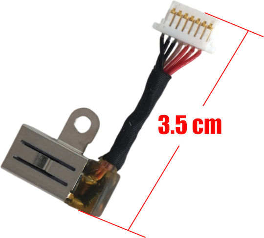 Dc Power Jack Socket for Laptop Hp Elitebook X360 830 G7 830 G8 M03867-001 2dw3205-001114f L86731-s22 3.5cm 7pins Compatibility