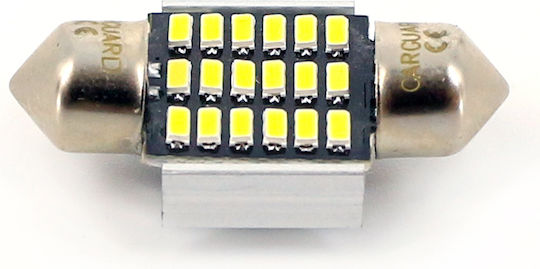 Bec Led Auto C5w 31mm 12v 2w 170lm 18 Smd Lumină Albă Set 2 Buc