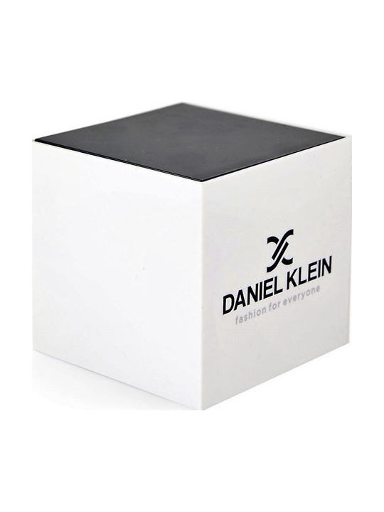 Daniel Klein Men's Battery Watch with Silver Metal Bracelet