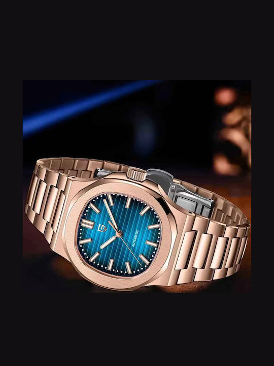 Pagani Design Ceas Barbatesc 40mm Automat cu Brățară Metalică Rose Gold