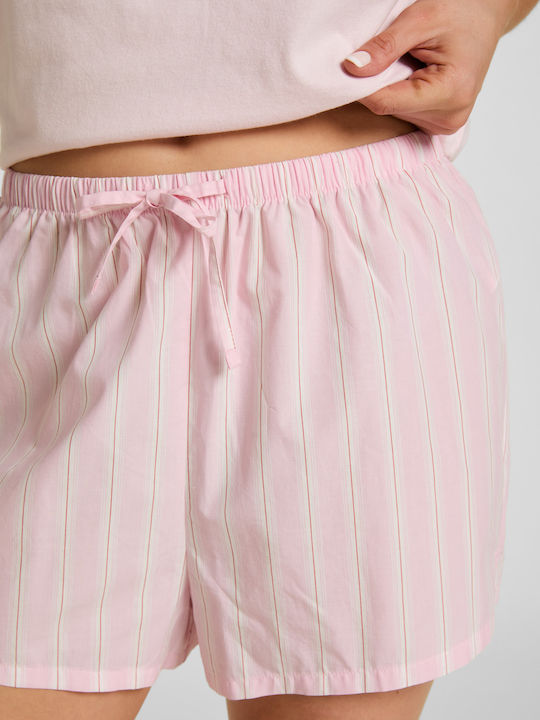 Hunkemöller Καλοκαιρινό Γυναικείο Σορτς Πιτζάμας Μωβ