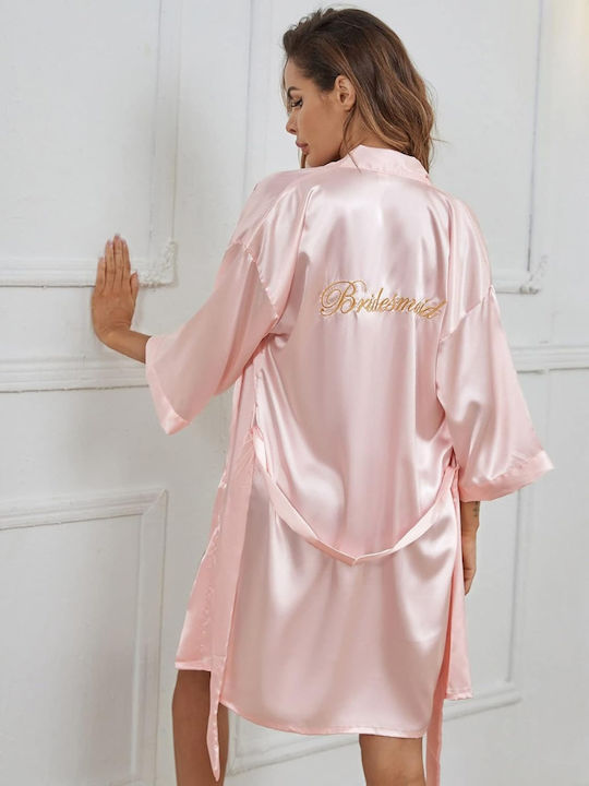 La Lolita Amsterdam Set De Pijamale Dama Roz De Vară Bridesmaid