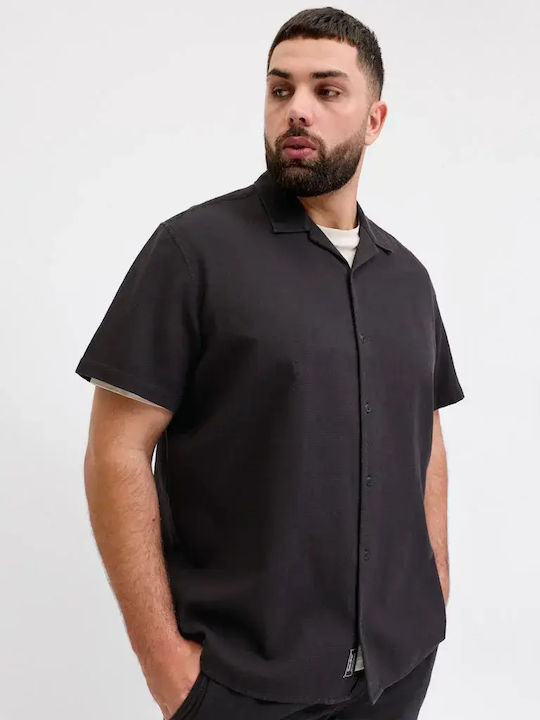 Short Sleeve Shirt in Regular Fit Black