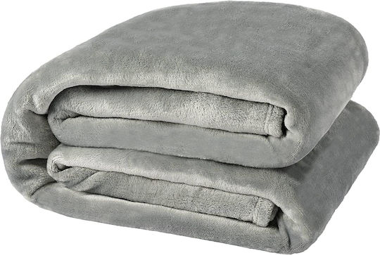 Κουβέρτα Γούνινη Διπλή 200x210εκ. Gray