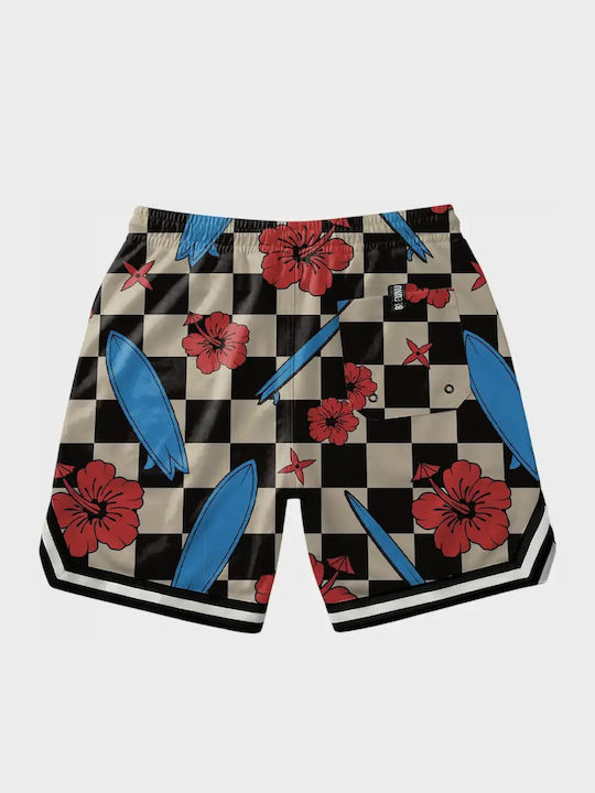 Checkered Reef Men's Swimwear Shorts Blue Floral