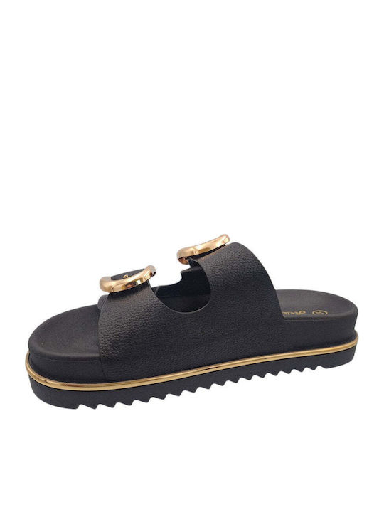 Women's Flat Sandals Black