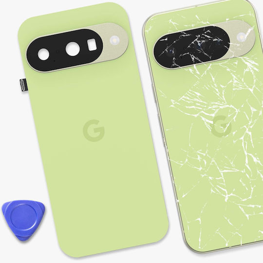 Capac Baterie Original Google Pixel 10 Decupaje Cameră Verde Lime