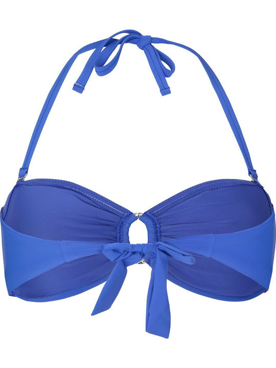 Trägerloses Bikinioberteil Blau