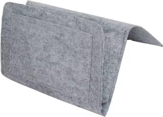 Organizator De Noptieră Înlocuitor Material Fetru Compartimente Multiple Capacitate Mare Dormitor Paturi Suprapuse Paturi De Spital Călătorie 32 X 20 Cm Gri