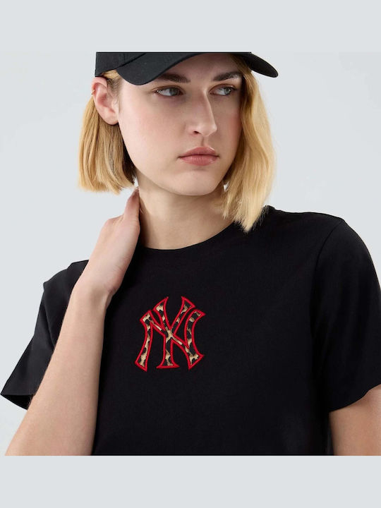 Mlb Γυναικείο T-shirt Animal Print Μαύρο