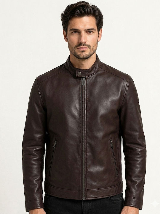 Leather Jacket Bordeaux