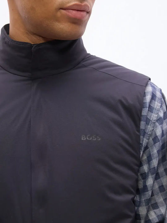 Sleeveless Jacket Dark Blue