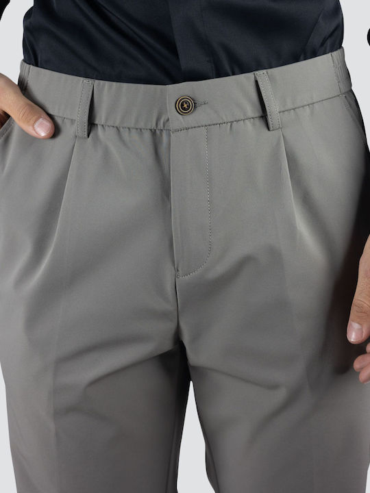 Chino Trousers In Loose Fit Khaki