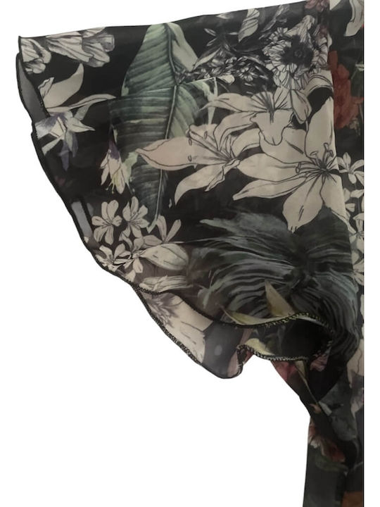 Jeannette Lingerie Kimono De Plajă Pentru Femei Negru