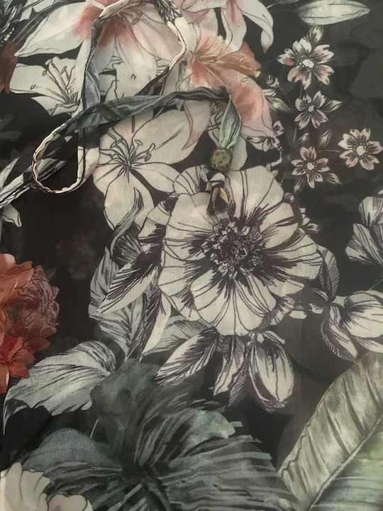 Jeannette Lingerie Γυναικείο Κιμονό Παραλίας Μαύρο