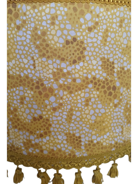 Oxygen Gold Mosaik Floor Lamp with E27 Lamp Bulb Base Gold
