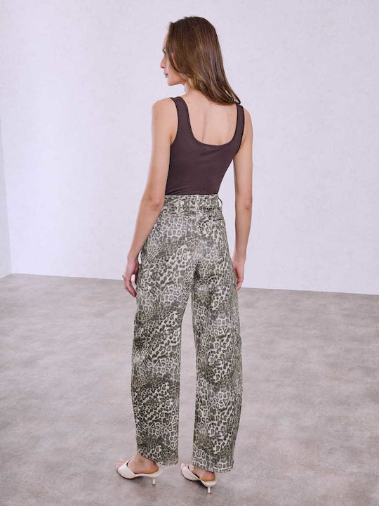 Celestino Damen Jeans Hosen Barrel Mit Rissen Loose Passform Braun Celestino Damen Jeans Hosen Barrel Mit Rissen Loose Passform Braun