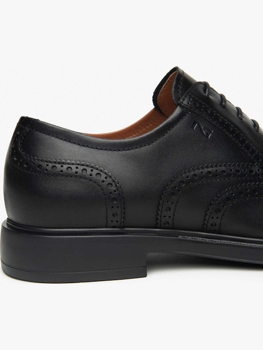 Δερμάτινα Ανδρικά Oxfords Μαύρα