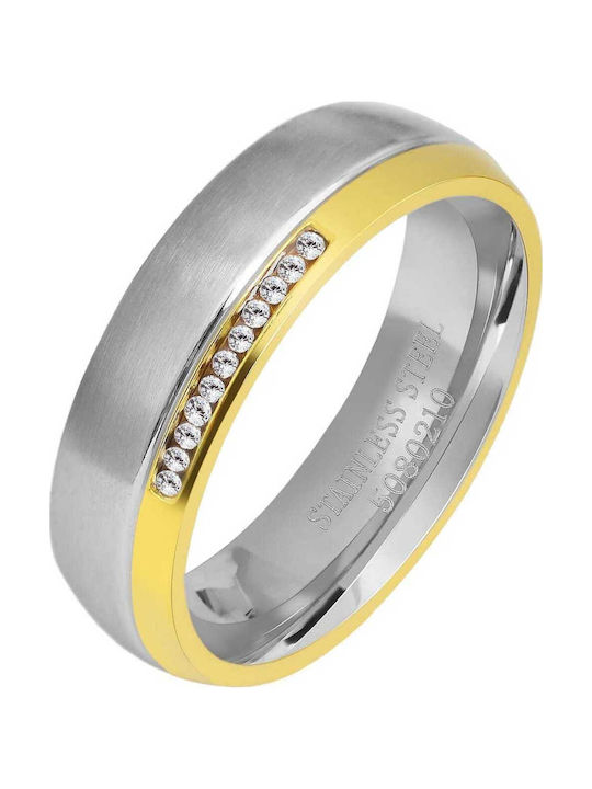 Akzent Bicolour Wedding Ring