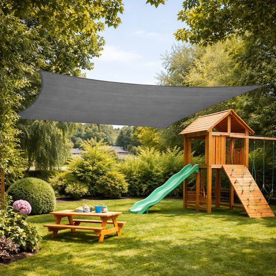 Grasher E220 Rechteckiges Schattierungsnetz Grüne mit Hoop 3x5m 180gr/m²