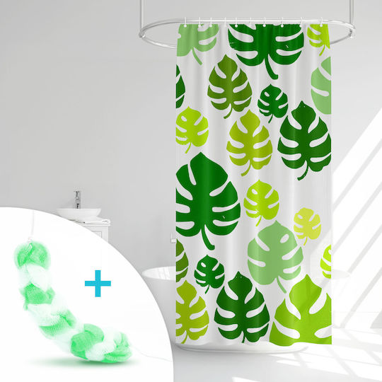 Shower Curtain 180x180cm Blue Green