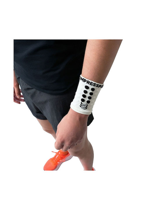Compressport Sweatbands Αθλητικά Περικάρπια Λευκά