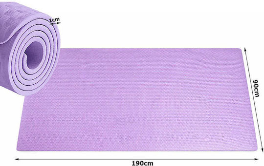 Verk Group Trainingsmatte Pilates Lila 190x90cm
