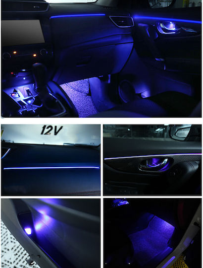 Diq Ambient Nissan Qashqai Ii Cf Dyn Digital Iq Ambient Light Nissan Qashqai Mod 2014-2021 18 Lights Carbon Fiber Dynamic