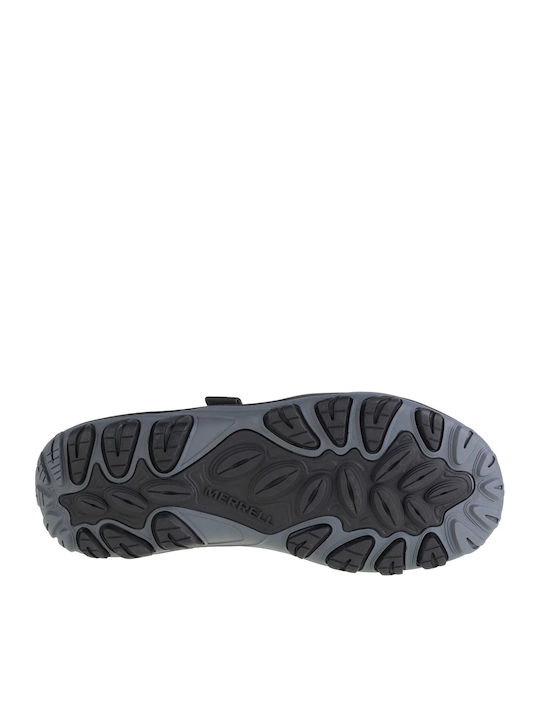 Leder Herrensandalen in Schwarz Farbe