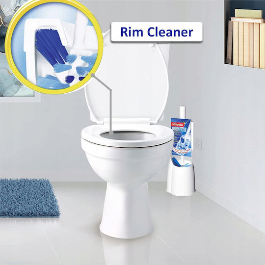 Vileda Metallische Toilettenbürste Badezimmer Silber