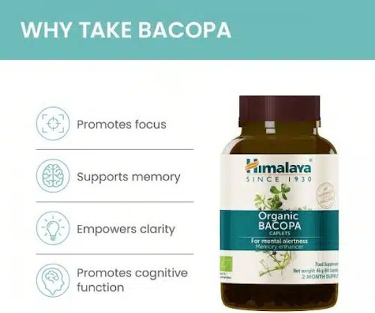 Himalaya Wellness Organic Bacopa Bio 60 Mützen