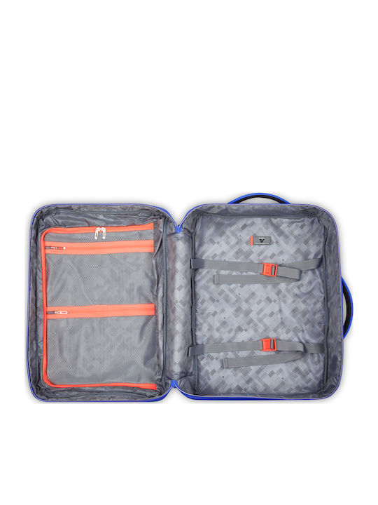 Roncato Wanderline Cabin Travel Suitcase Fabric Blue Height 55cm