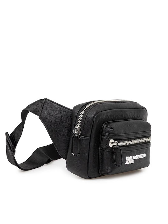 Men's Leather Bum Bag Black