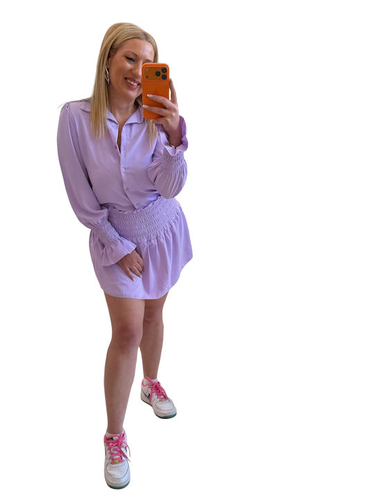 Women's Set with Lilac Shorts