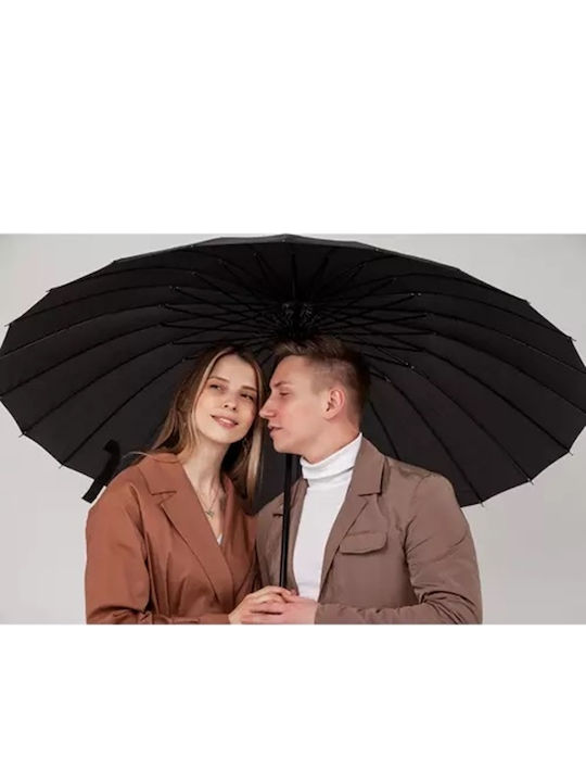 Umbrelă De Pluie Compactă Automată Neagră