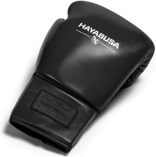 Hayabusa Pro Lace Боксови Ръкавици Кожени За Състезание Черни