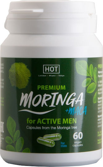 HOT Premium Moringa +maca Man Power 60 veg. caps