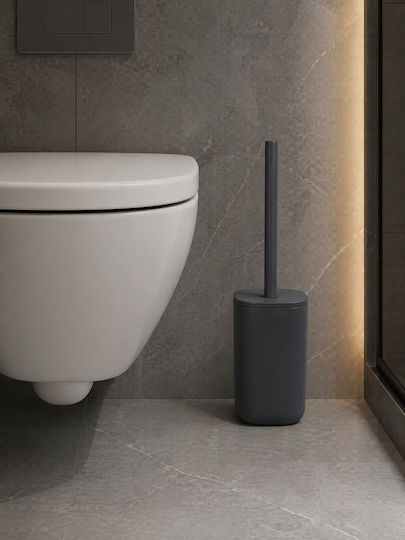 MRShome Set Accesorii Baie Plastic Negru 4 Bucăți
