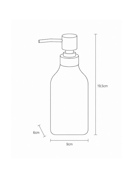 MRShome Ceramic Gray Dispenser 350ml