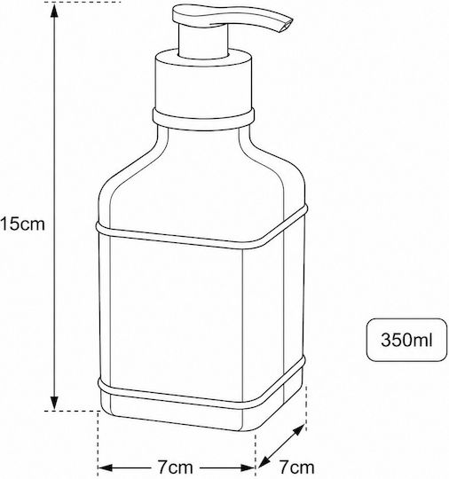 MRShome Dispenser Κουζίνας Γυάλινο Γκρι 350ml MRShome Dispenser Κουζίνας Γυάλινο Γκρι 350ml