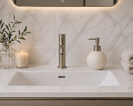 MRShome Metallischer Weißer Spender 375ml