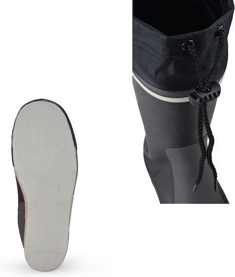 C4s Sailing Boots Long Black Grey