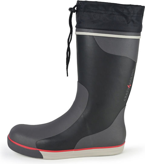C4s Sailing Boots Long Black Grey