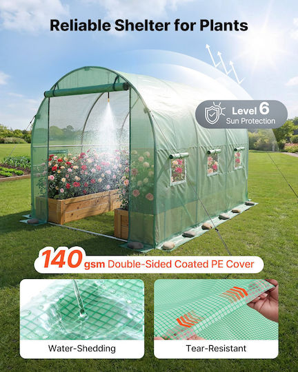 Vevor Vevor Tunnel Greenhouse with Metallic Frame 2.93x1.97x1.94m