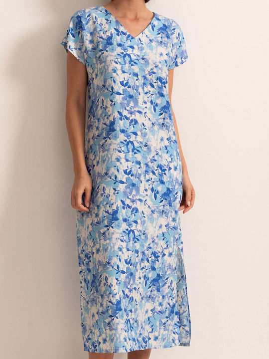 Midi Damenkleid Blau